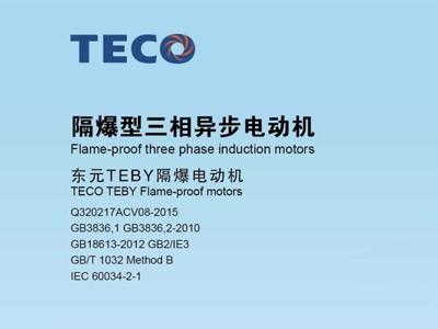東元防爆電機型錄TEBY GB2 IE3